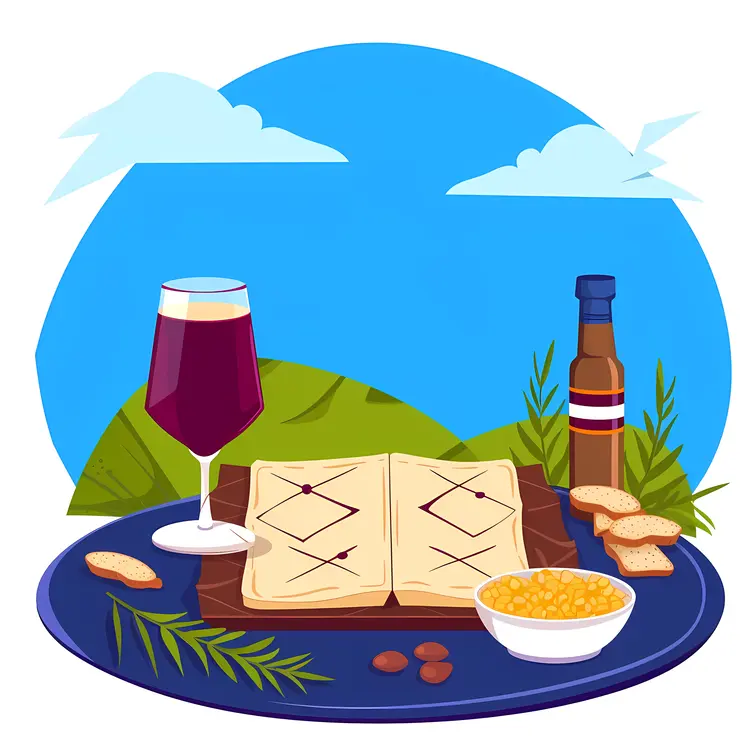 Wine and Bread with Snacks