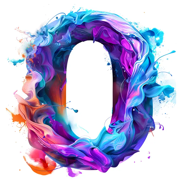 Vibrant O with Paint