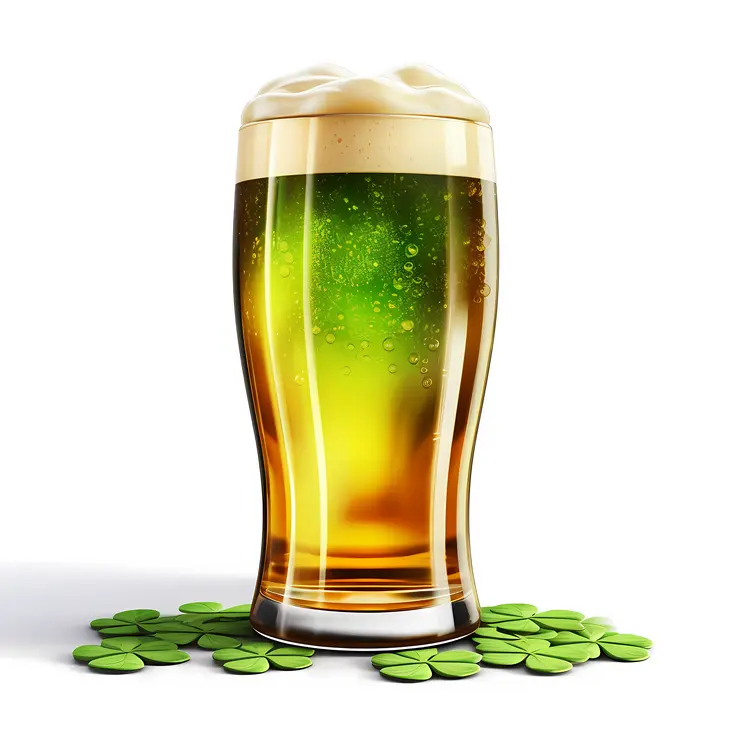 Beer Glass with Foam