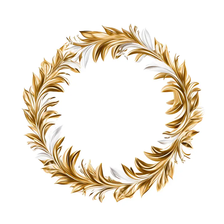 Elegant Golden Wreath