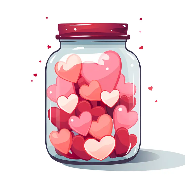 Jar of Hearts for Valentine's Day