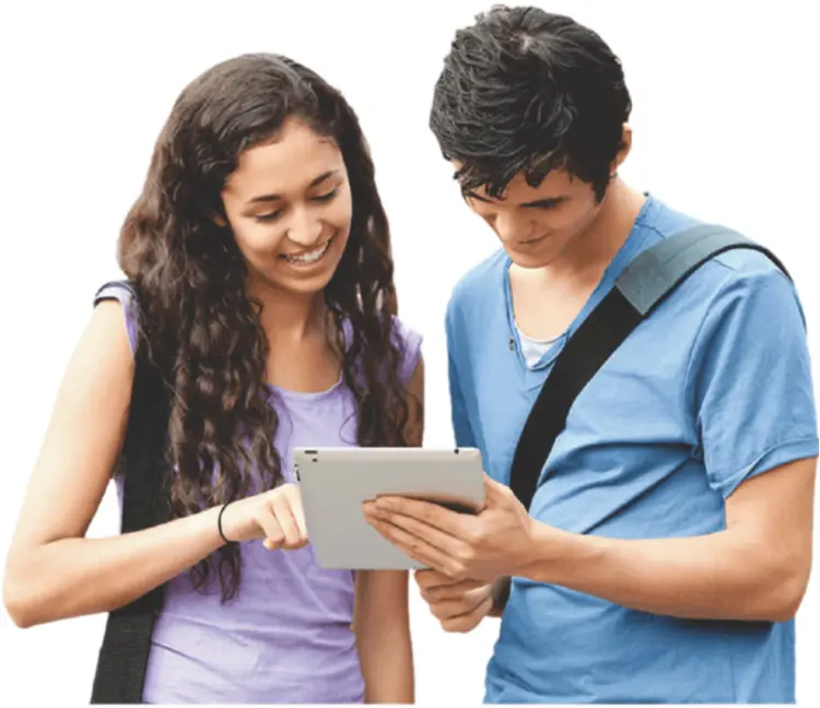 Two Students with Tablet