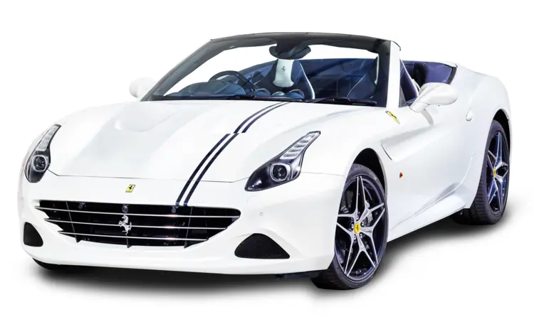 White Ferrari California Convertible