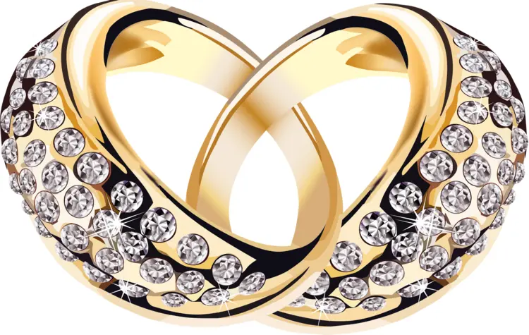 Elegant Gold Rings with Sparkling Diamonds