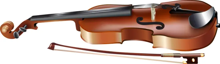 Elegant Violin with Bow