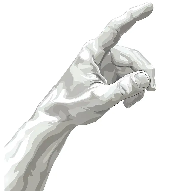 Pointing Hand Gesture Illustration