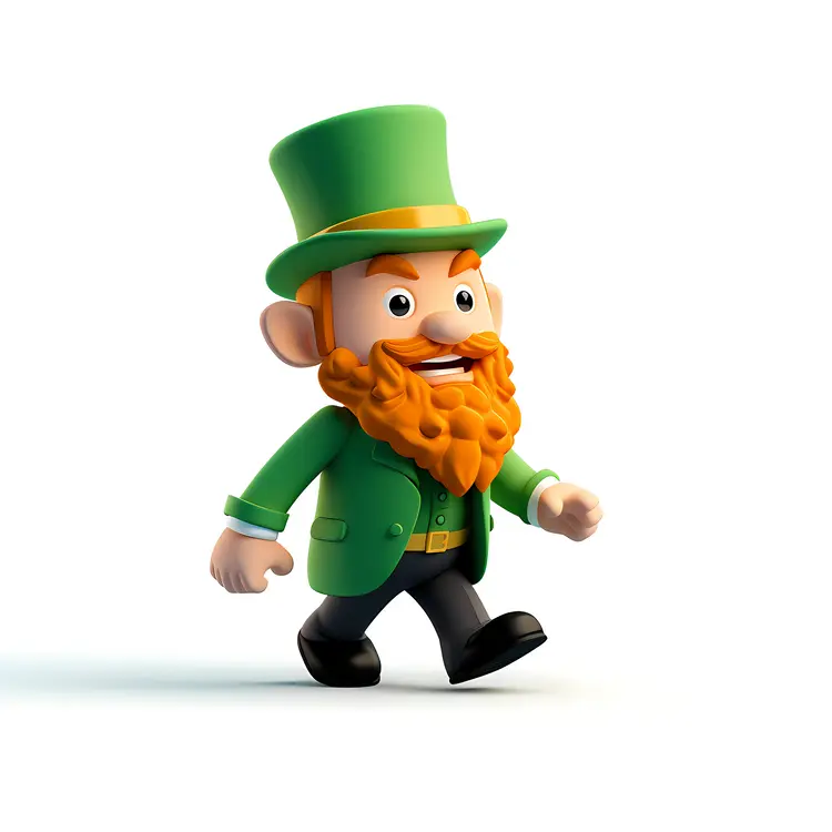 Leprechaun with Hat and Beard
