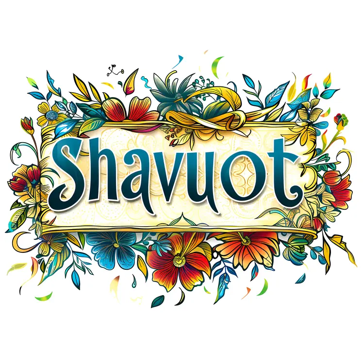 Colorful Shavuot Floral Design
