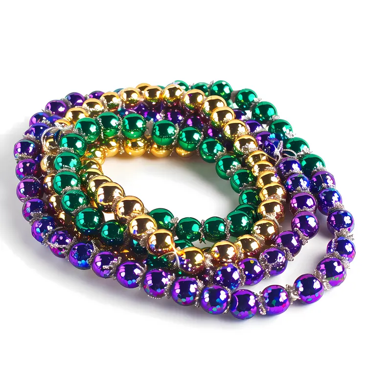 Colorful Beads for Mardi Gras