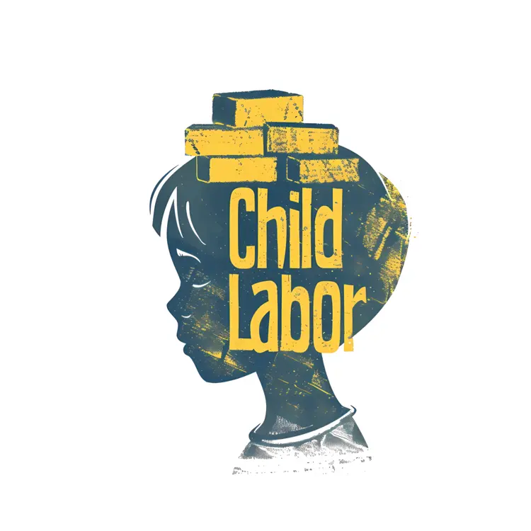 Child Labor Awareness Illustration
