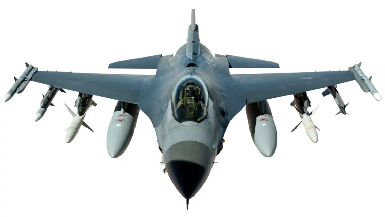 Military Fighter Jet in Flight