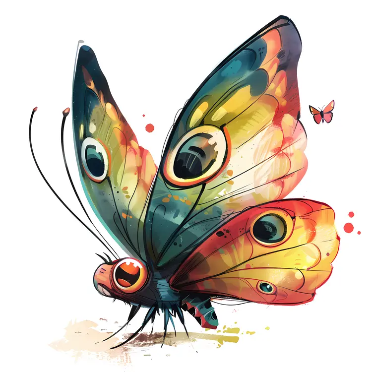 Vibrant Butterfly Illustration