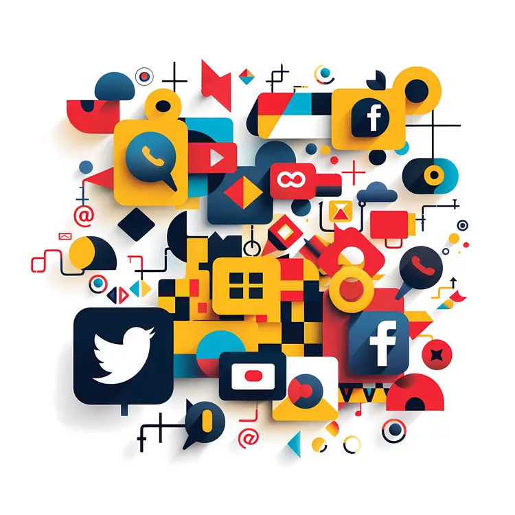 Colorful Social Media Icons