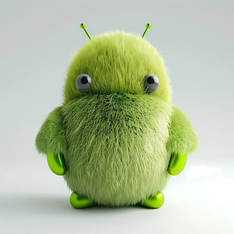 Cute Green Furry Creature