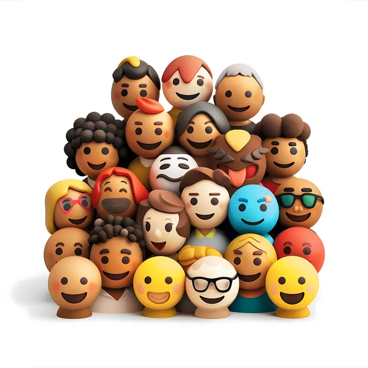 Group of Emoji Faces
