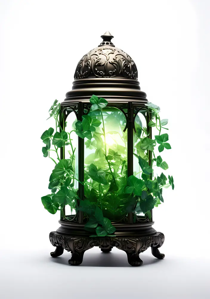 Green Lantern with Clovers