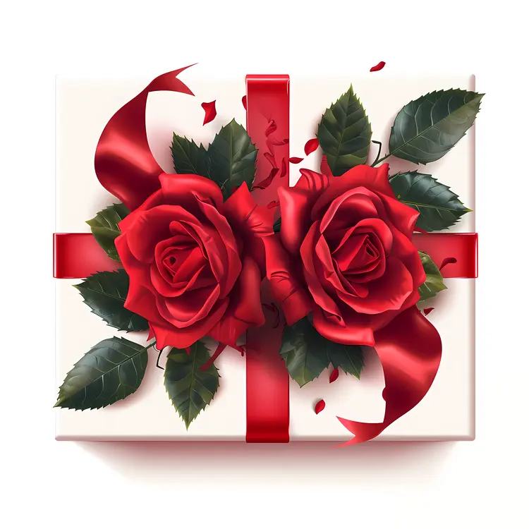 Beautiful Red Floral Garland