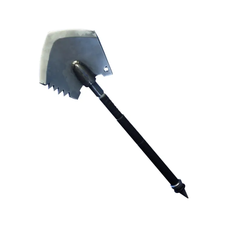 Gray Pickaxe with Black Handle