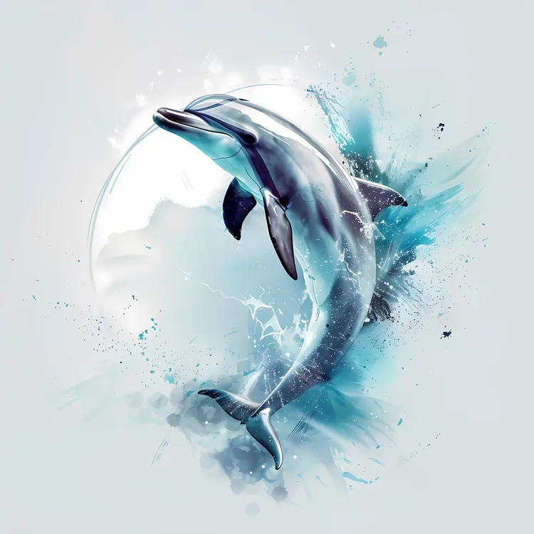 Dolphin with Splash Effect