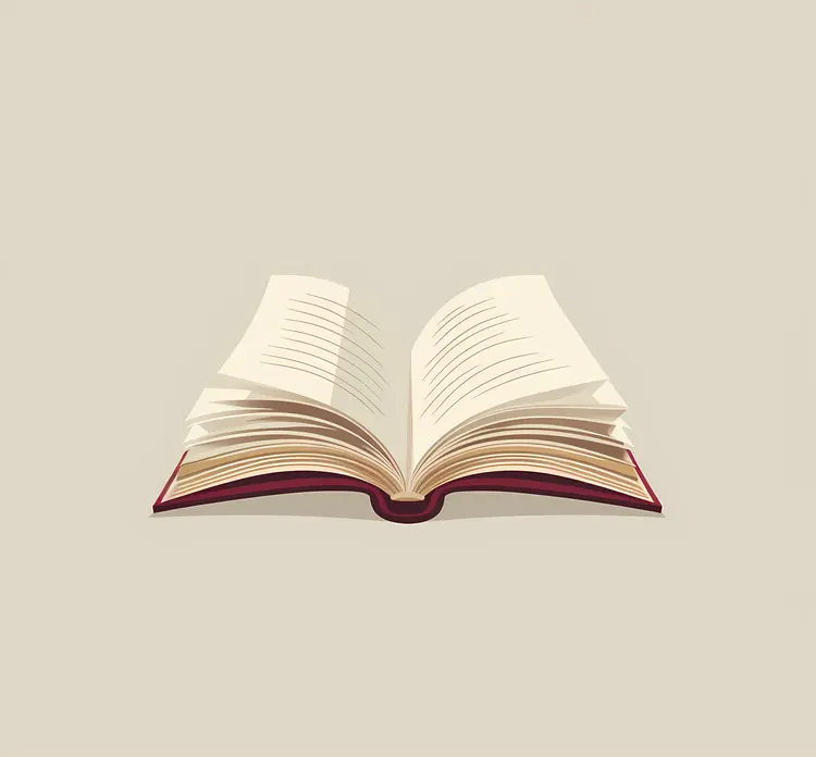 Open Book Illustration