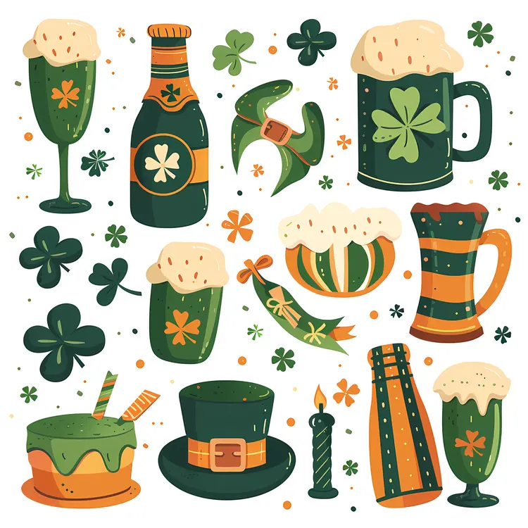 Beer and Shamrocks for St. Patrick's Day