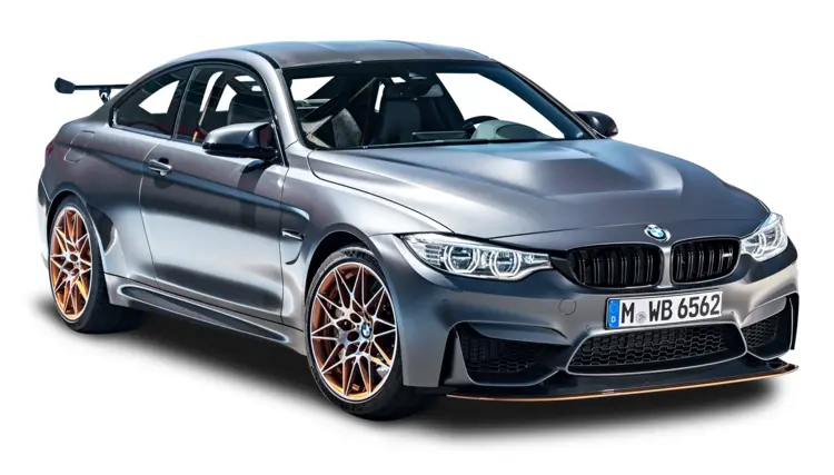 Gray BMW Coupe Car