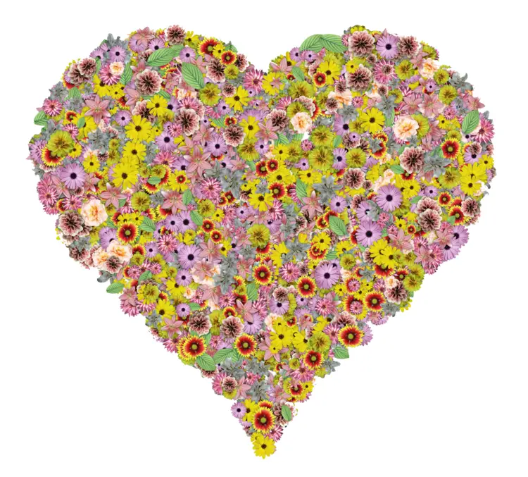 Heart Shaped Flower Arrangement