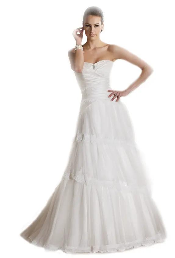 Elegant White Wedding Dress
