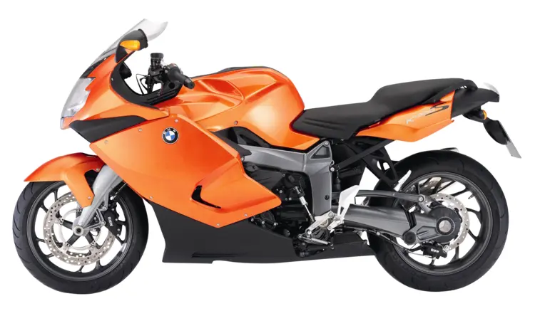 Orange BMW Motorcycle