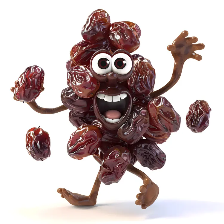 Dancing Raisin Cartoon Character