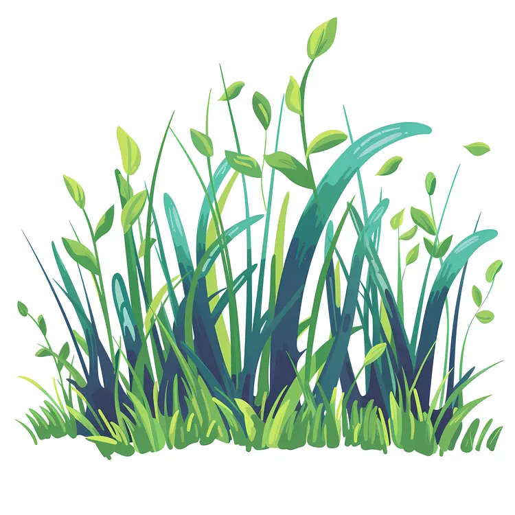Green Grass Plant Illustration