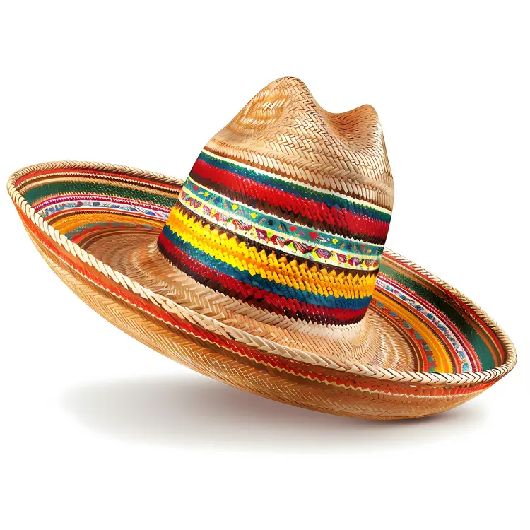 Striped Mexican Sombrero