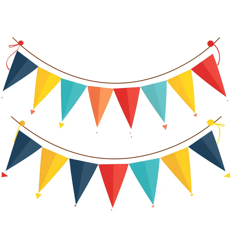 Colorful Bunting Flags for Festive Celebrations