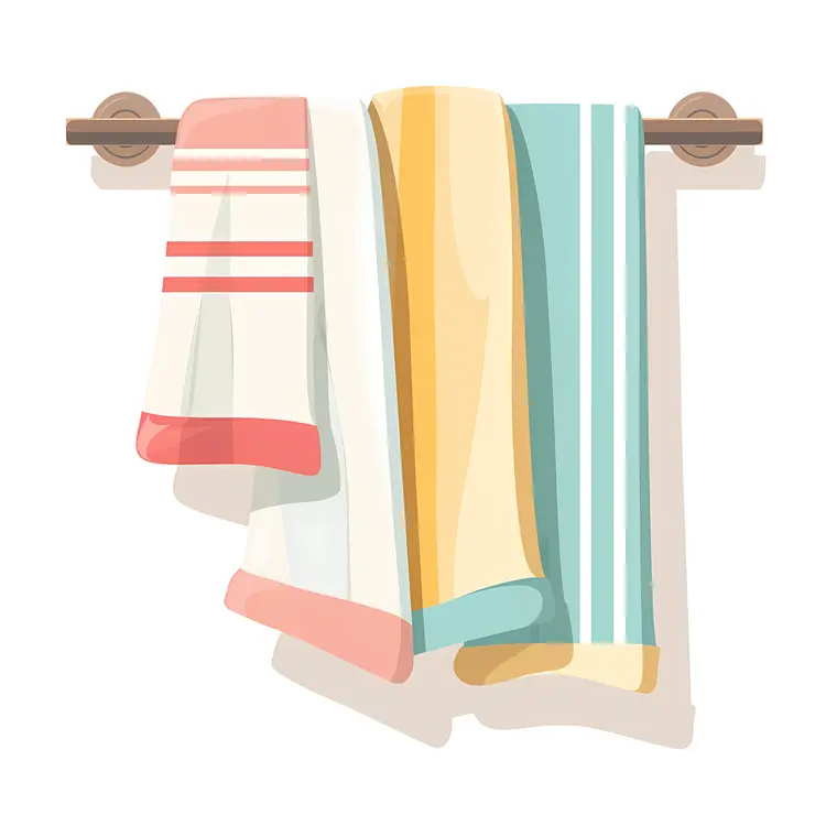 Colorful Hanging Towels