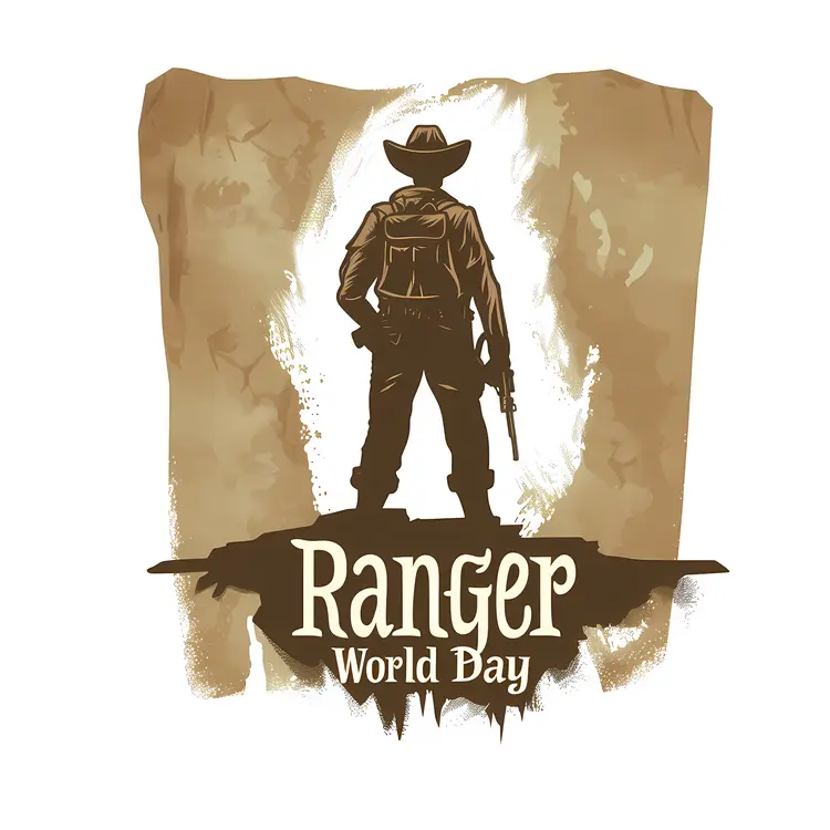 World Ranger Day Silhouette Illustration