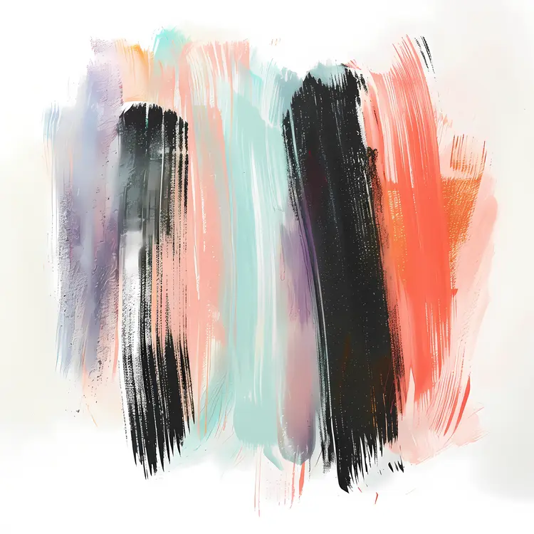 Muted Abstract Brush Strokes