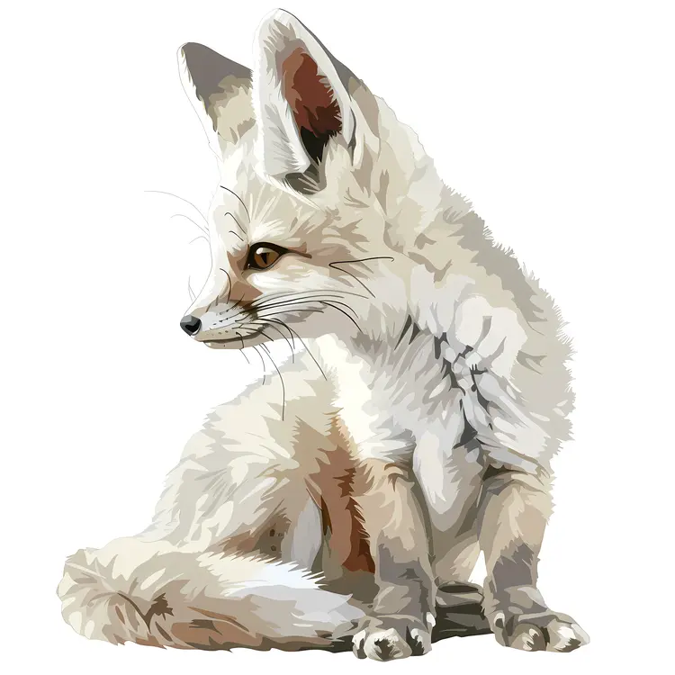 Realistic Fennec Fox Illustration