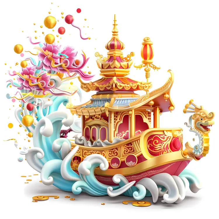 Ornate Decorative Boat