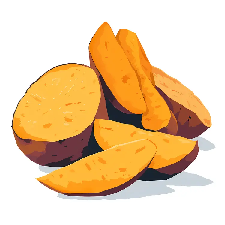 Sliced Sweet Potatoes