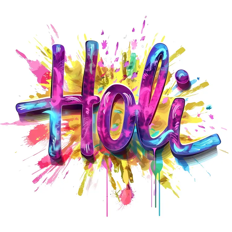 Holi Color Splash Design