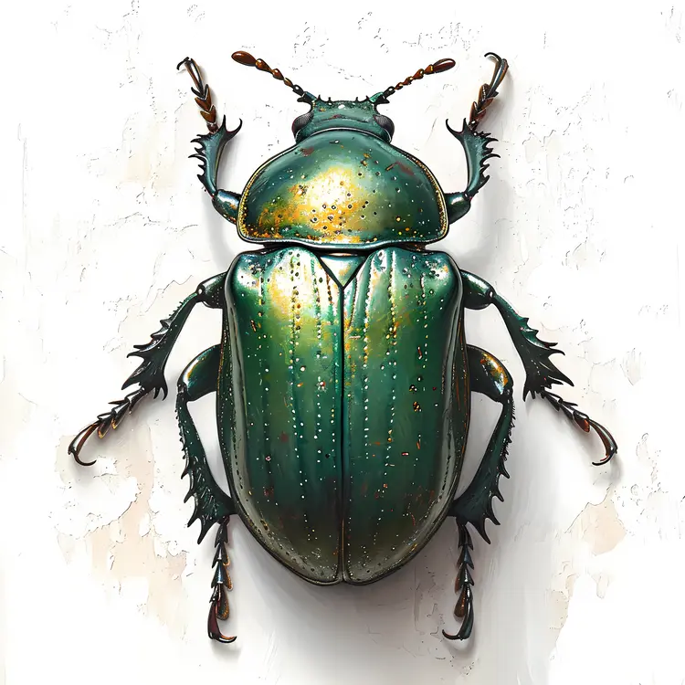 Beautiful Green Beetle