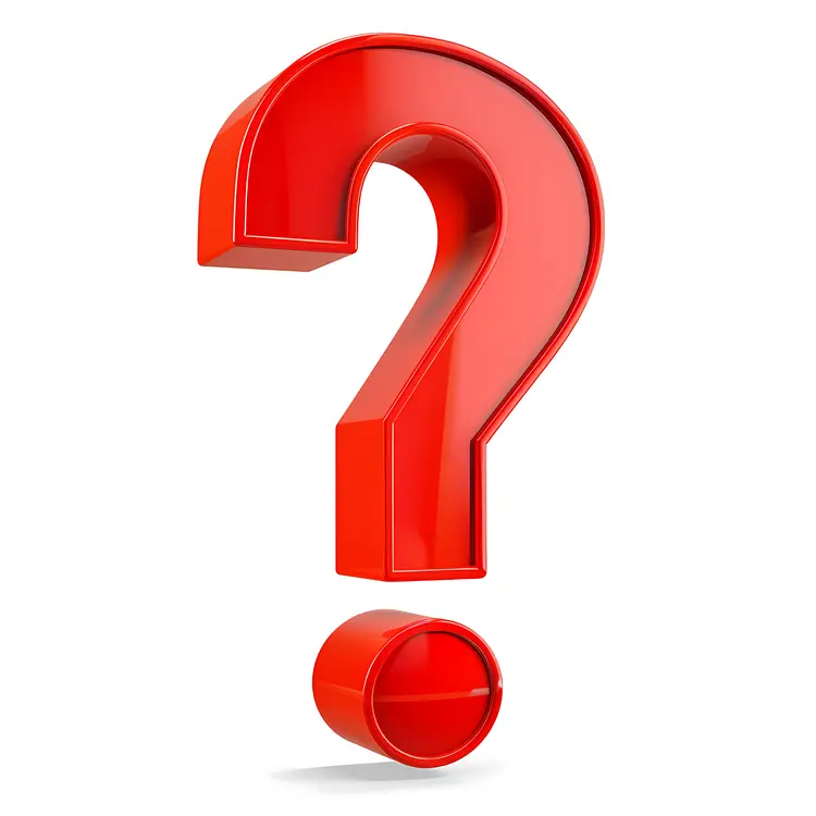 3D Red Question Mark