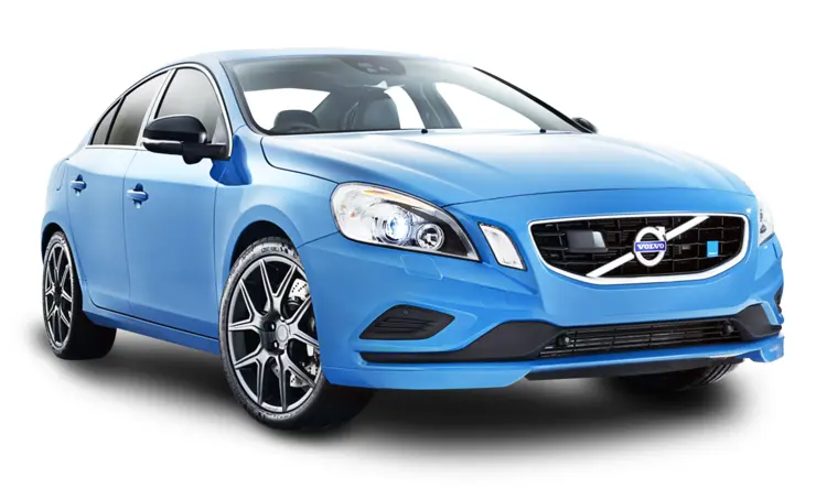 Modern Blue Volvo Car