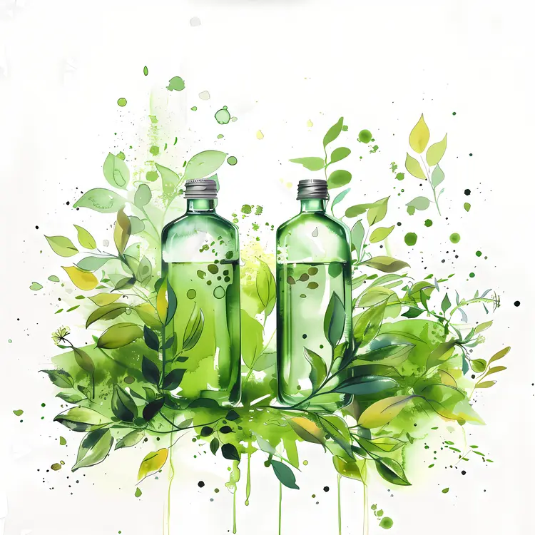 Eco-Friendly Green Bottles