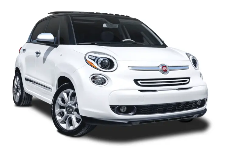 White Compact Car