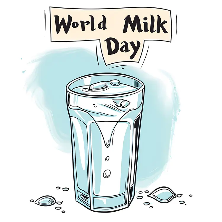 Glass of Milk for World Milk Day