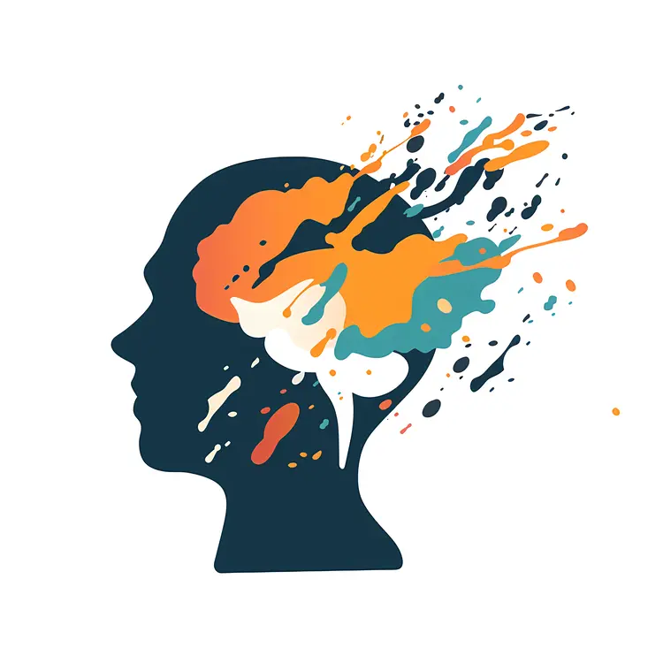 Colorful Brain Illustration