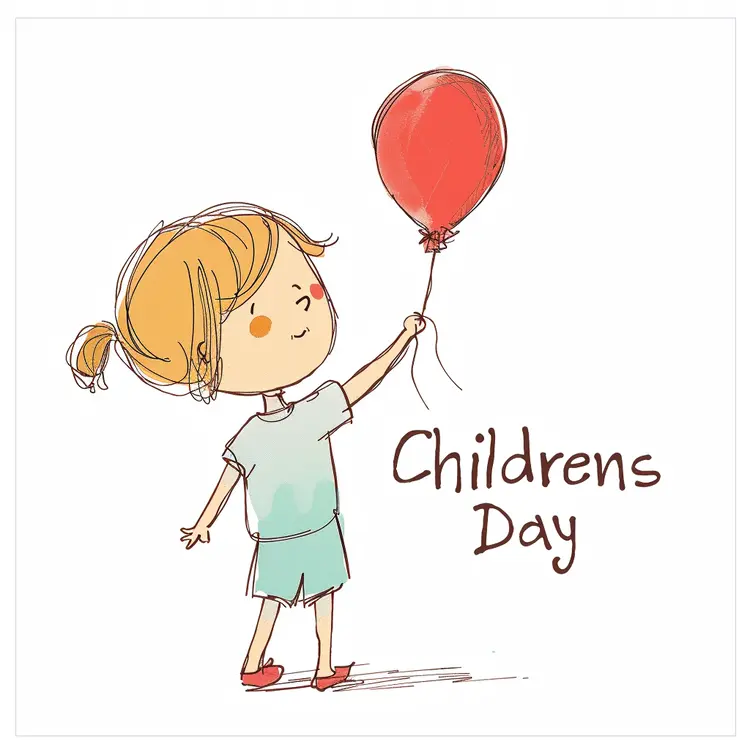 Cute Doodle for Children's Day