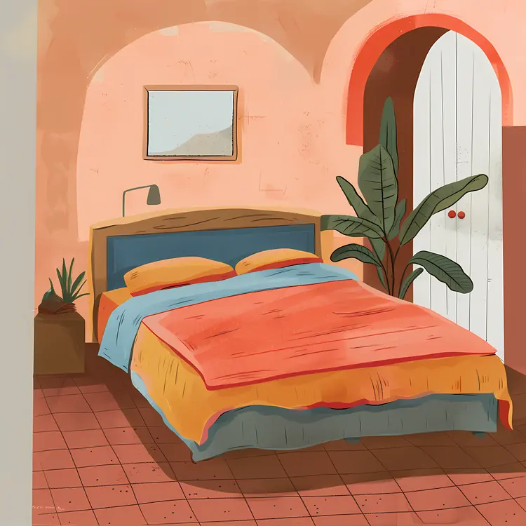 Simple Bedroom with Minimalist Decor