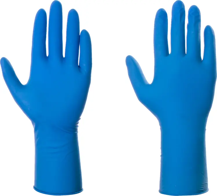 Blue Latex Gloves for Medical Use